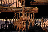 Myanmar - Mandalay, Shwe In Bin Kyaung a wonderful example of the Burmese unique teak architecture and wood-carving art.